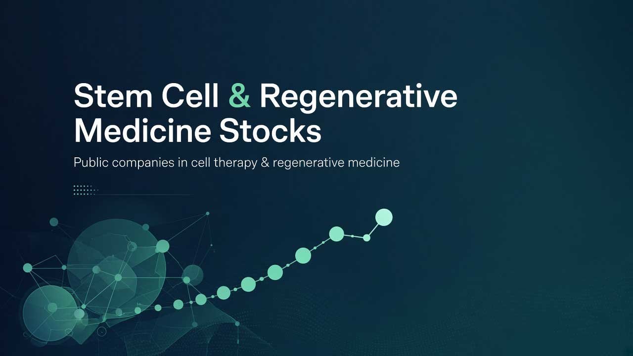 Stem Cell and Regenerative Medicine Stocks - Public Companies in Cell Therapy and Regenerative Medicine